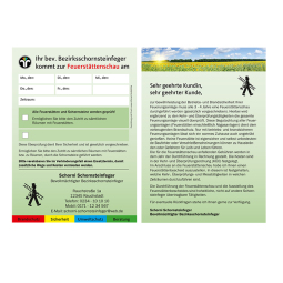 Anmeldezettel/Ansagezettel zur Feuerstättenschau-Info-Rückseite