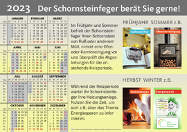 Kalenderpostkarte Info-Postkarte
