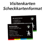 Visitenkarten im Scheckkartenformat