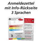 Anmeldezettel 3 Prachen