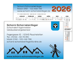 Drucksachen Schornsteinfeger Kalenderkarten 2026
