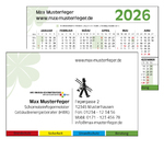 Schornsteinfeger Kalenderkarten 2026