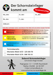 Ansagezettel Schornsteinfeger